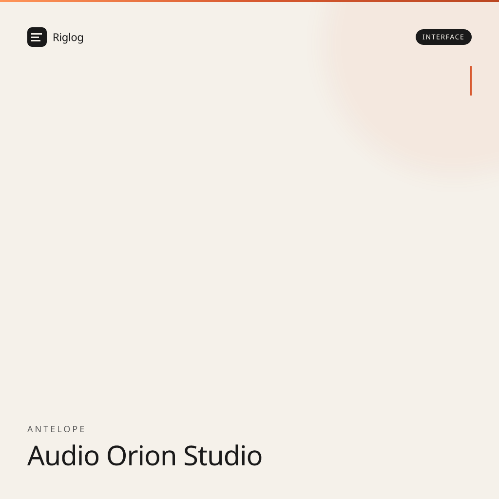 Antelope Audio Orion Studio