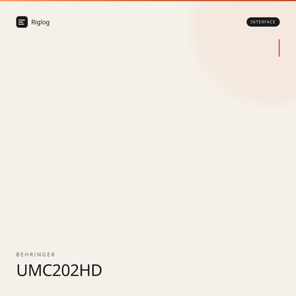 Behringer UMC202HD
