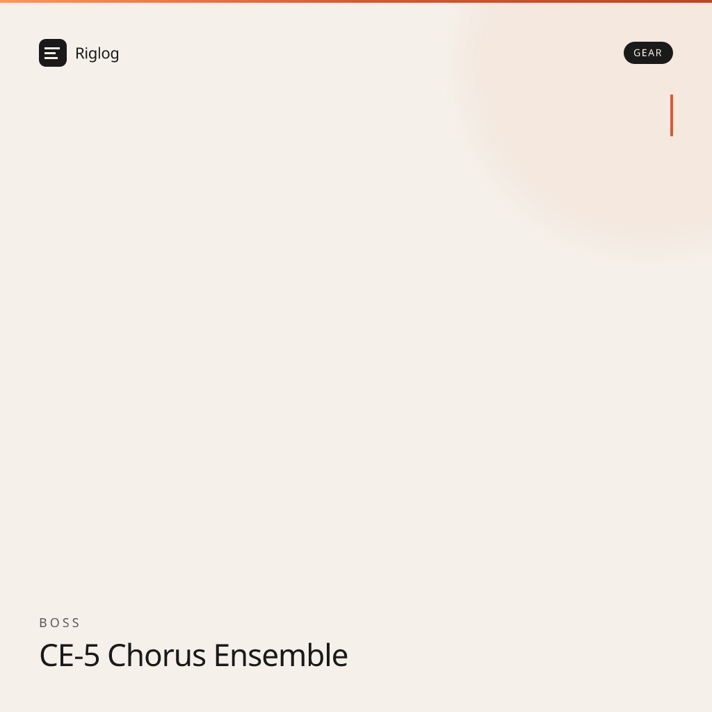 Boss CE-5 Chorus Ensemble