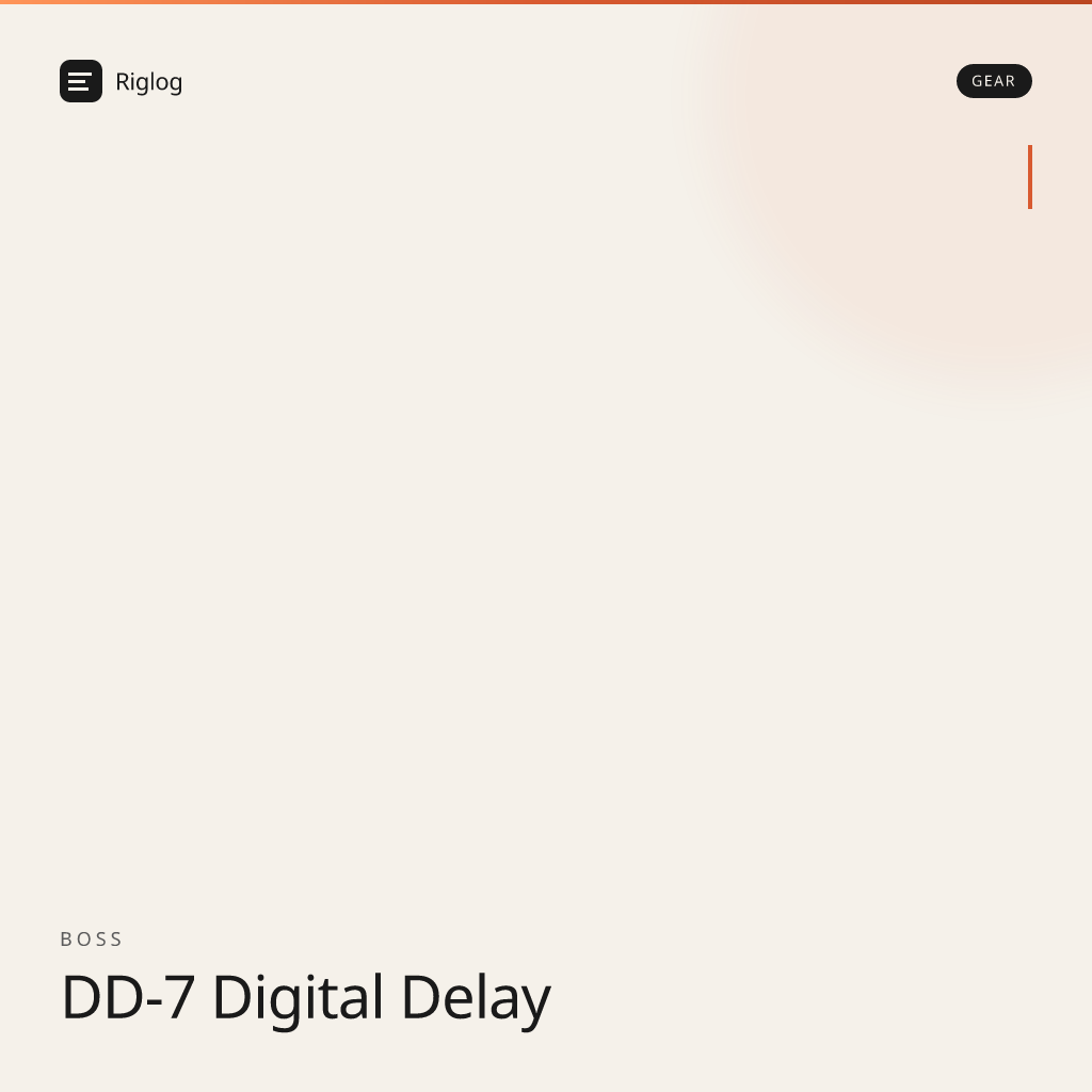 BOSS DD-7 Digital Delay