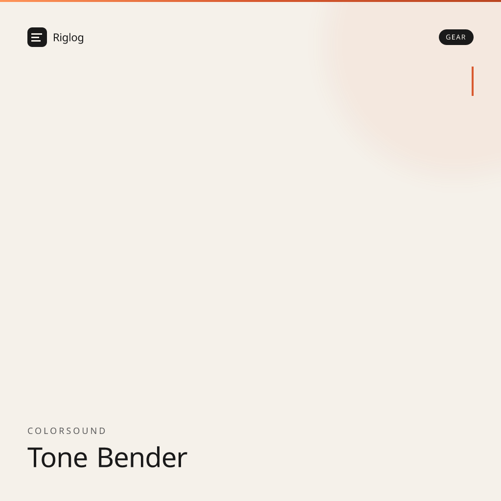 Colorsound Tone Bender
