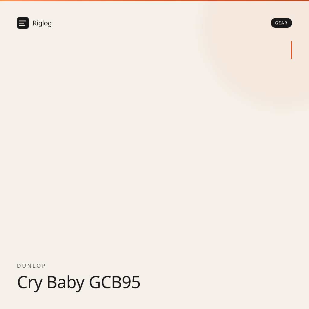 Dunlop Cry Baby GCB95