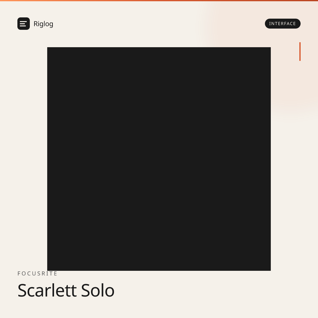 Focusrite Scarlett Solo