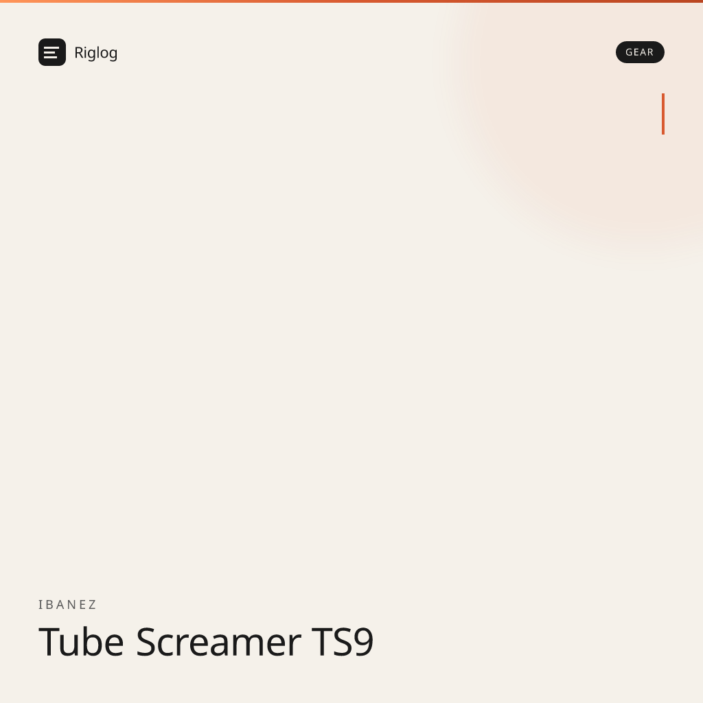 Ibanez Tube Screamer TS9