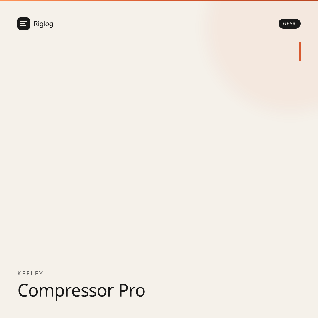 Keeley Compressor Pro