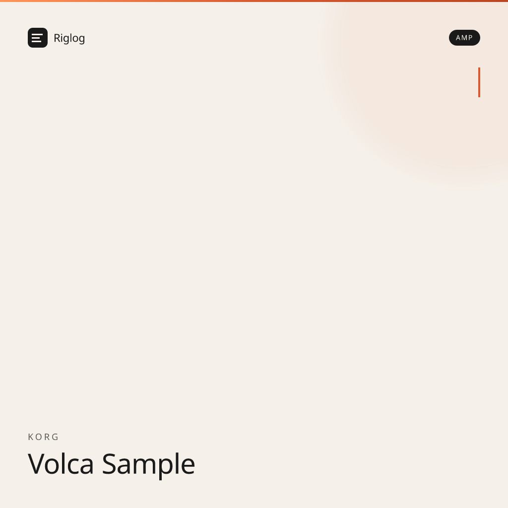 Korg Volca Sample