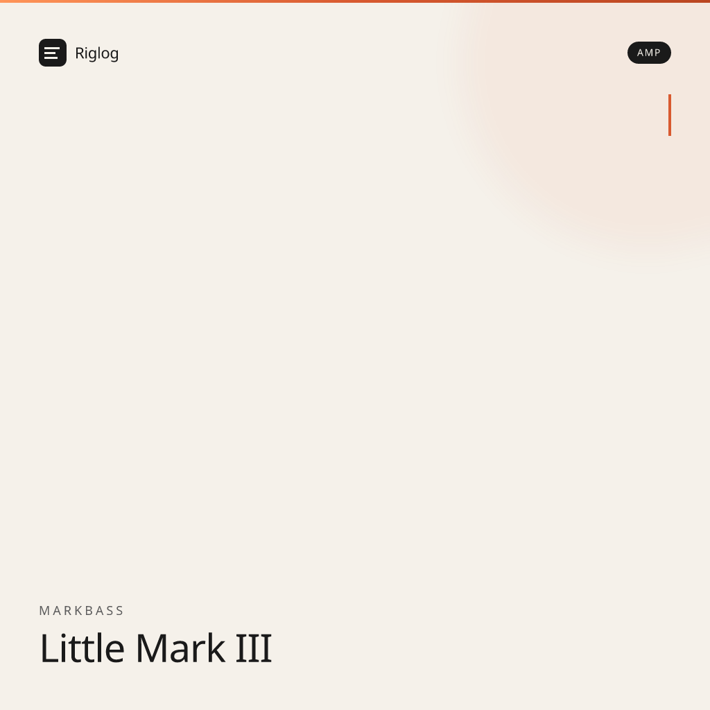 Markbass Little Mark III