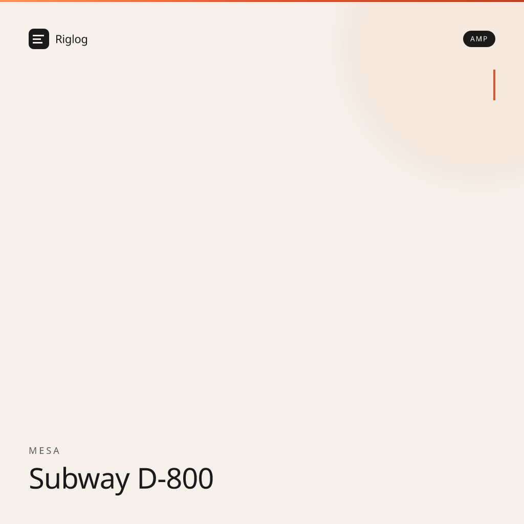 Mesa Subway D-800