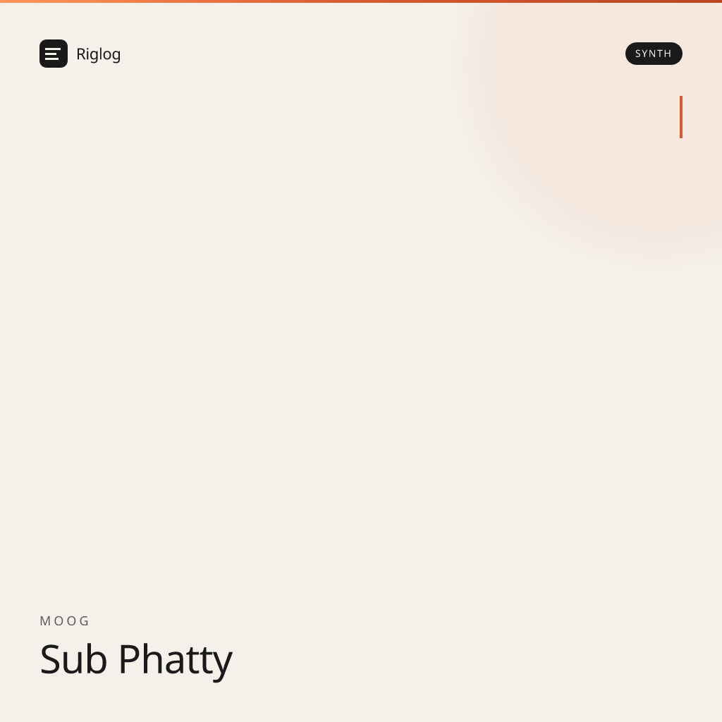 Moog Sub Phatty