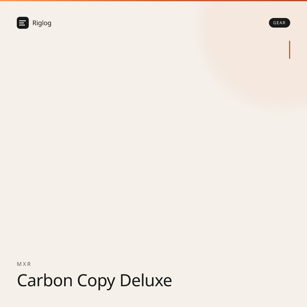 MXR Carbon Copy Deluxe