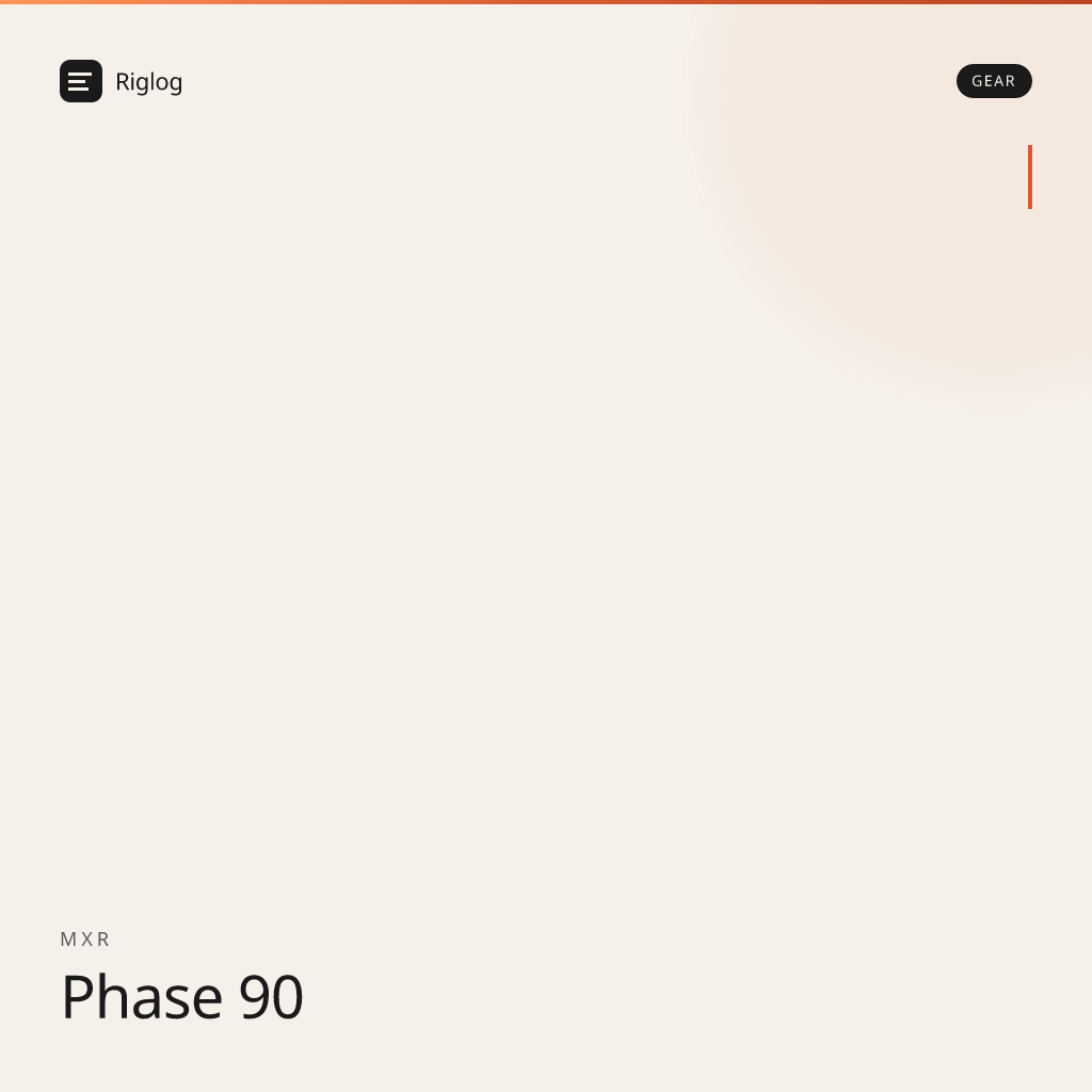 MXR Phase 90