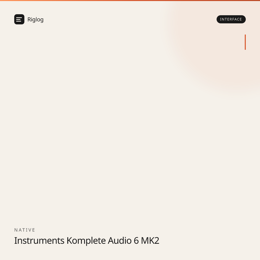 Native Instruments Komplete Audio 6 MK2