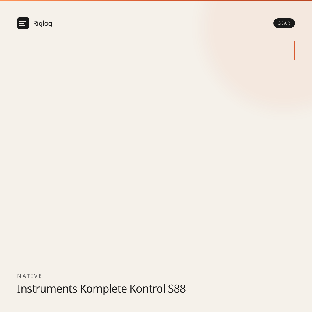 Native Instruments Komplete Kontrol S88