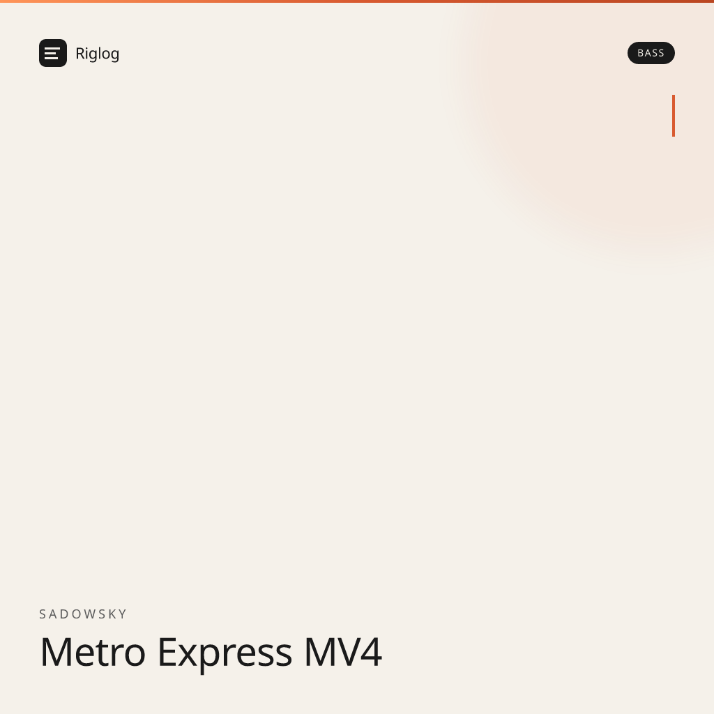 Sadowsky Metro Express MV4