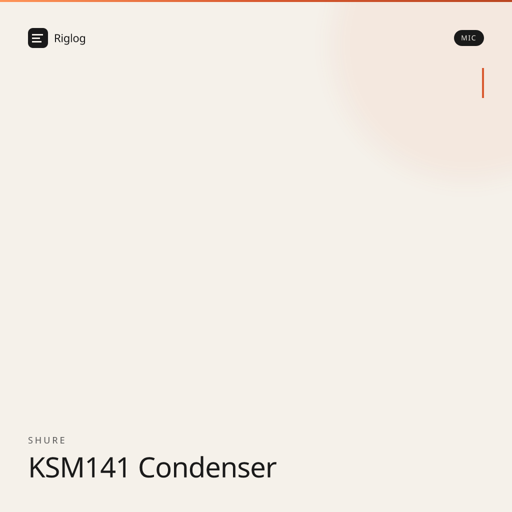 Shure KSM141 Condenser