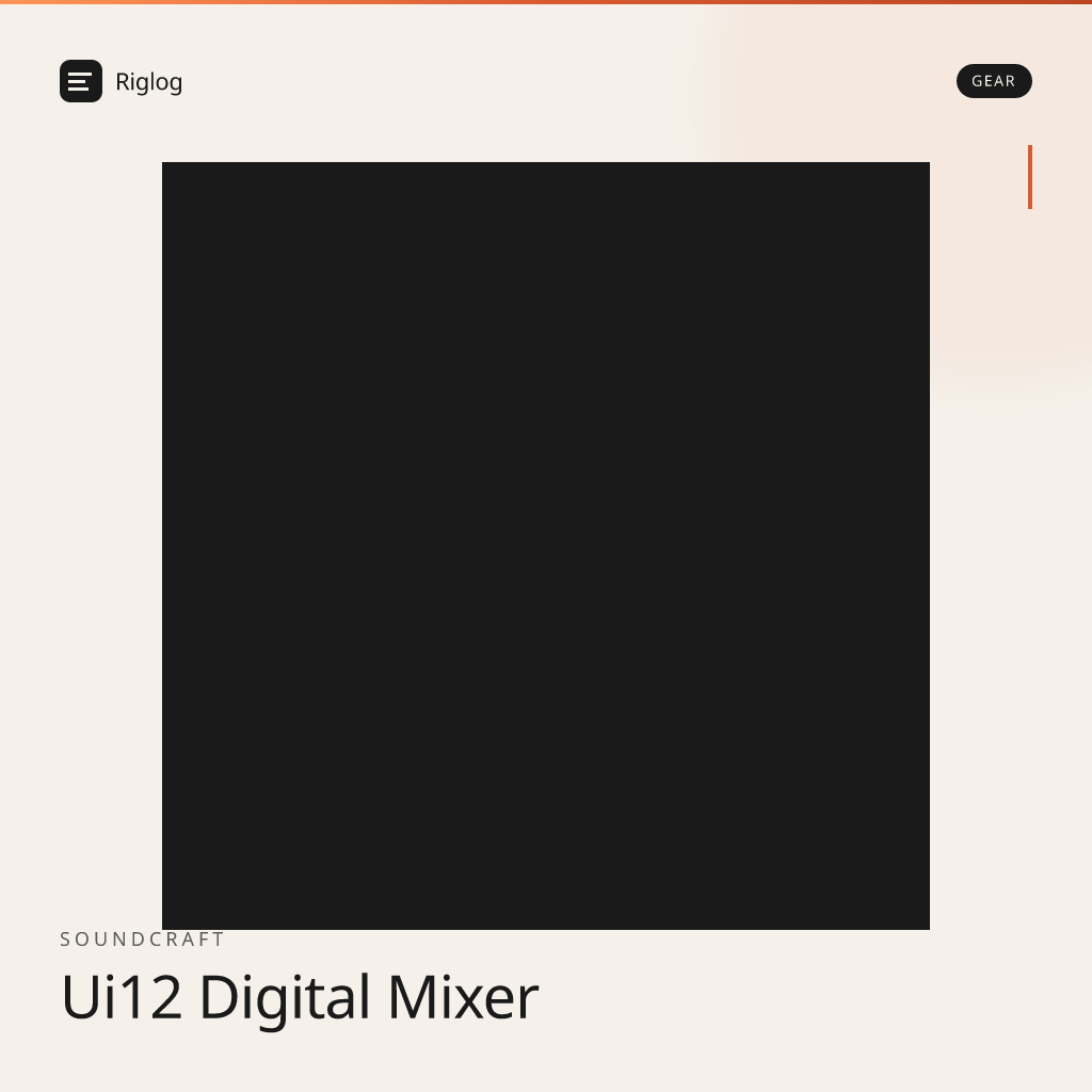 Soundcraft Ui12 Digital Mixer