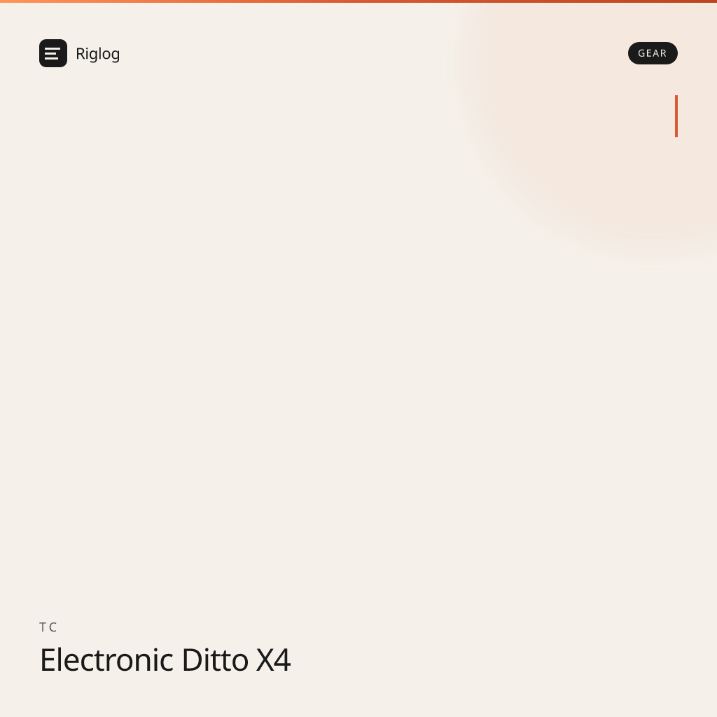 TC Electronic Ditto X4