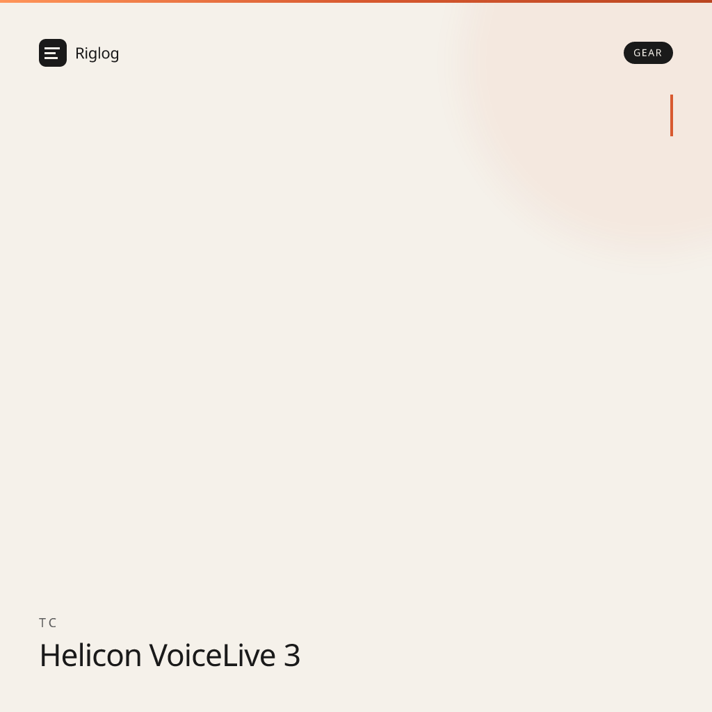TC Helicon VoiceLive 3