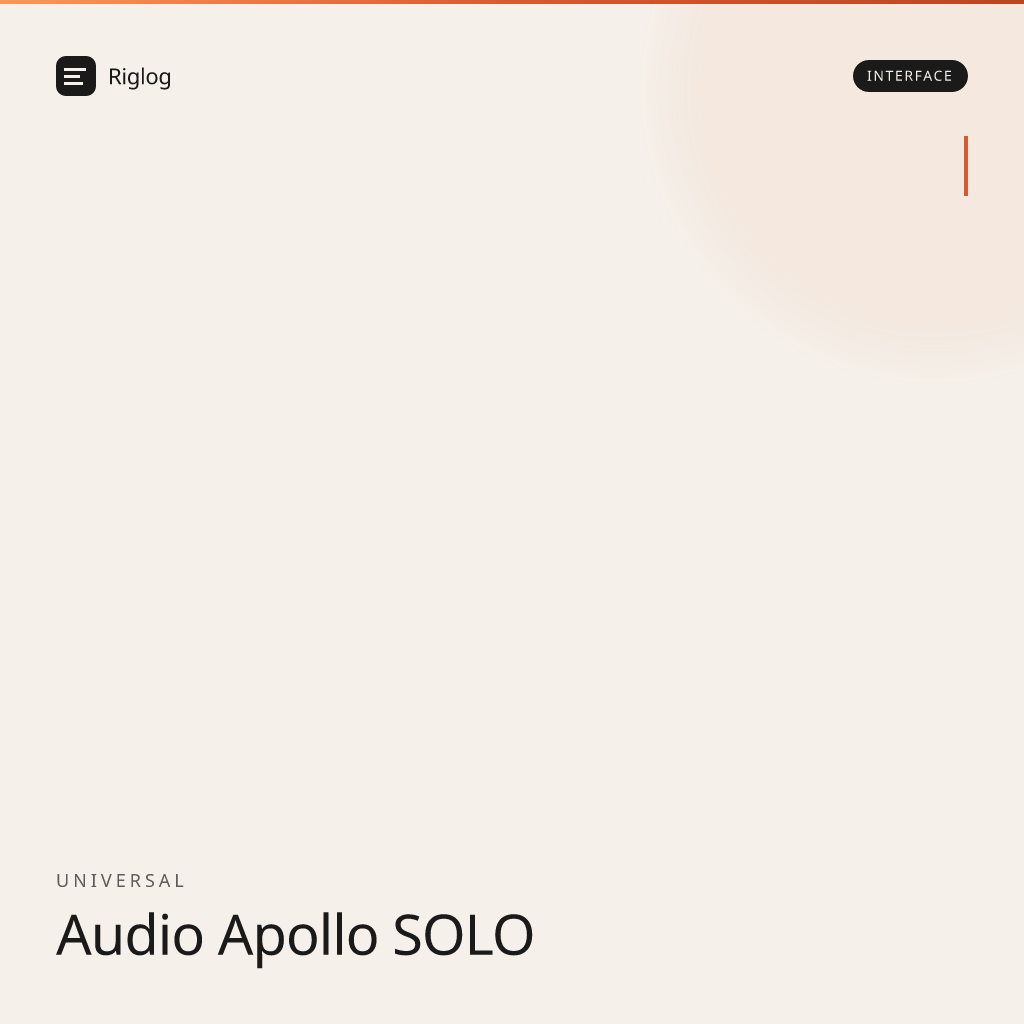 Universal Audio Apollo SOLO