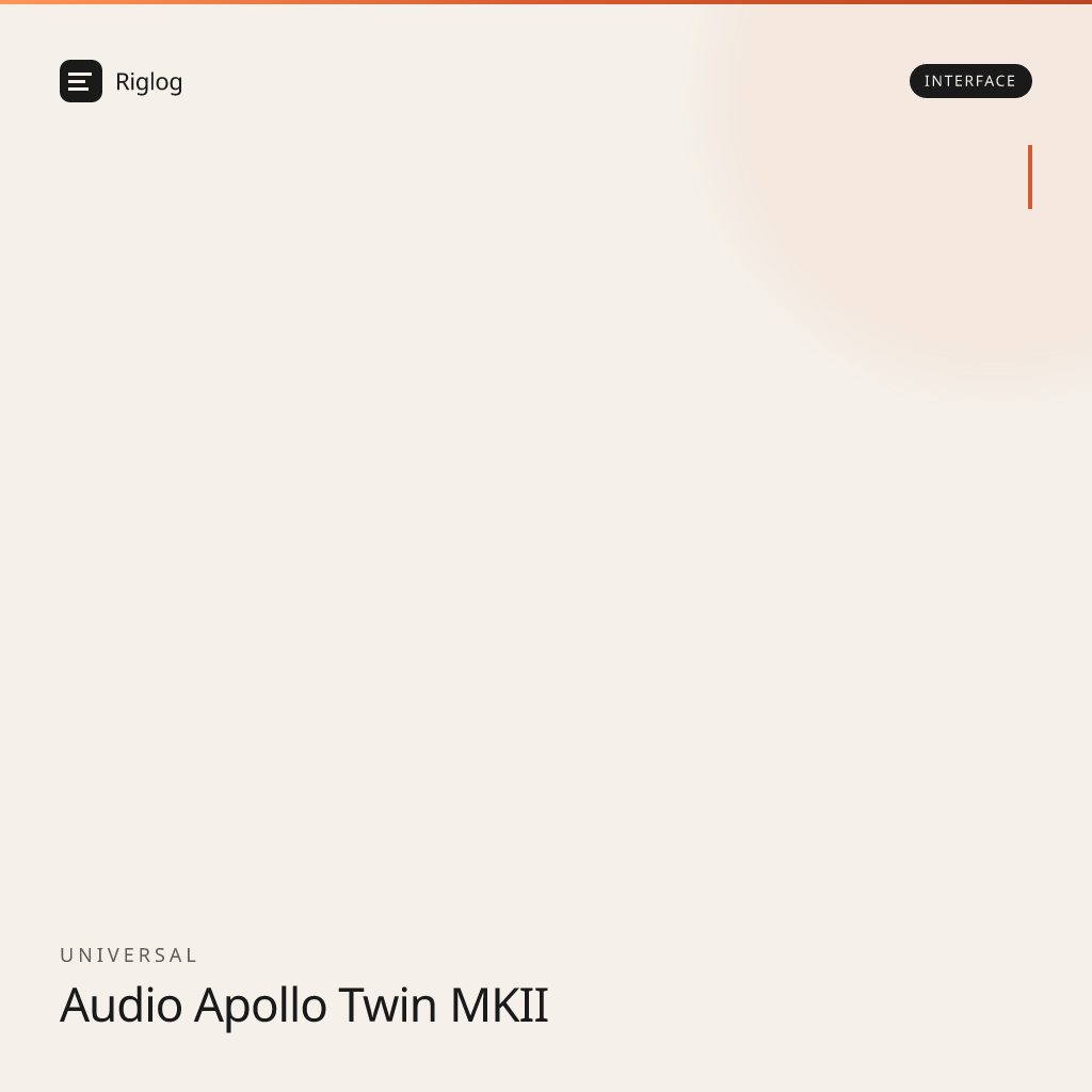 Universal Audio Apollo Twin MKII