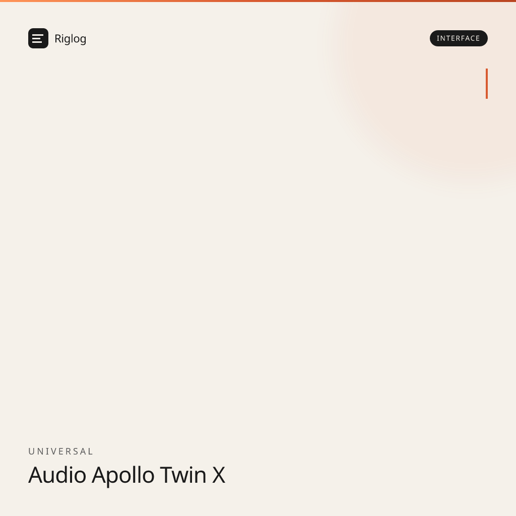 Universal Audio Apollo Twin X
