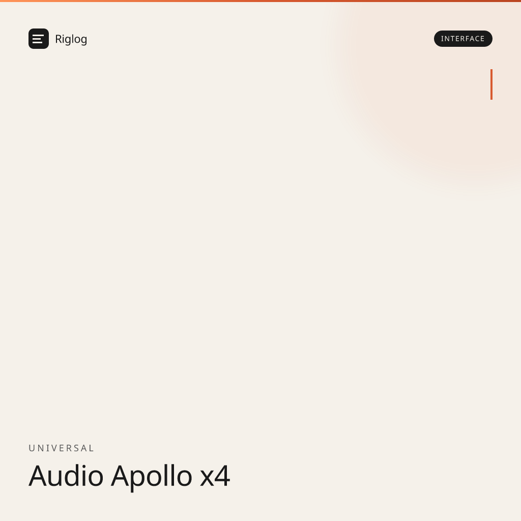 Universal Audio Apollo x4
