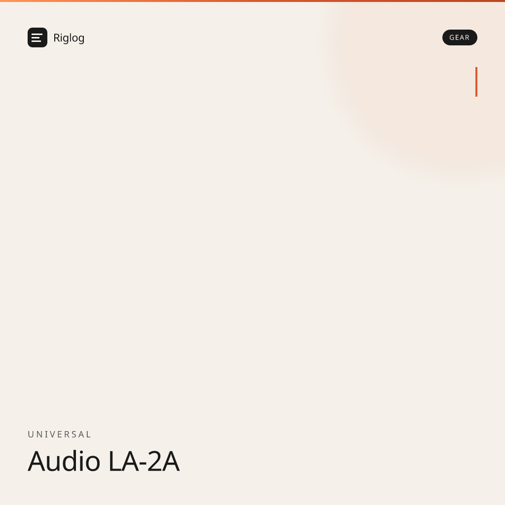 Universal Audio LA-2A
