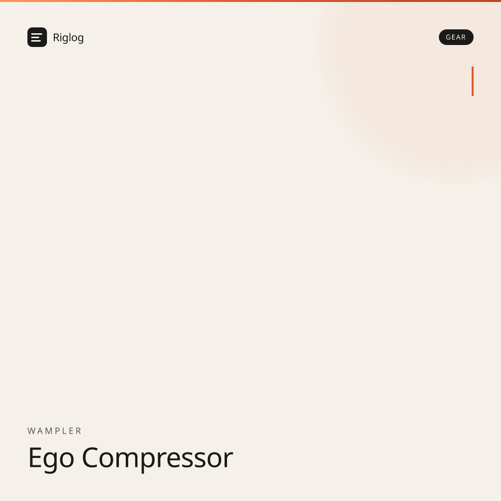 Wampler Ego Compressor