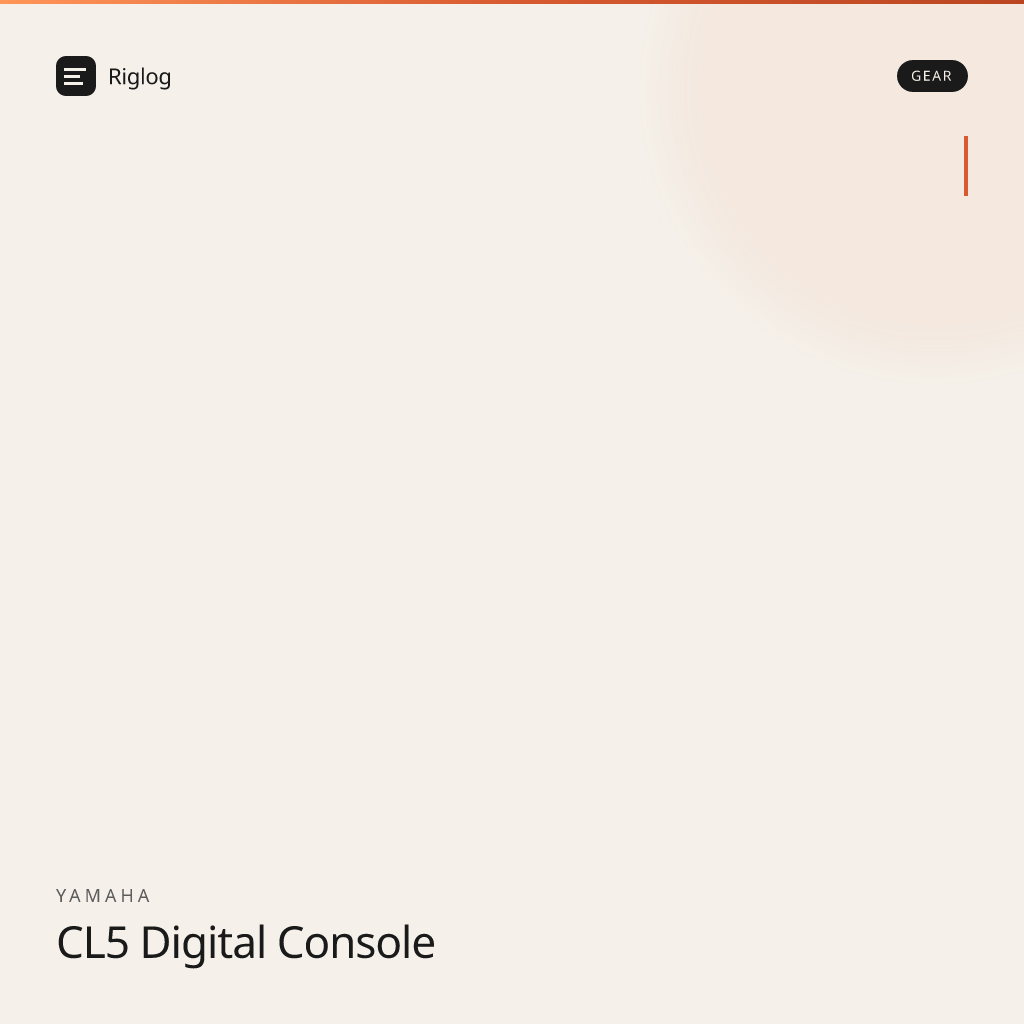 Yamaha CL5 Digital Console