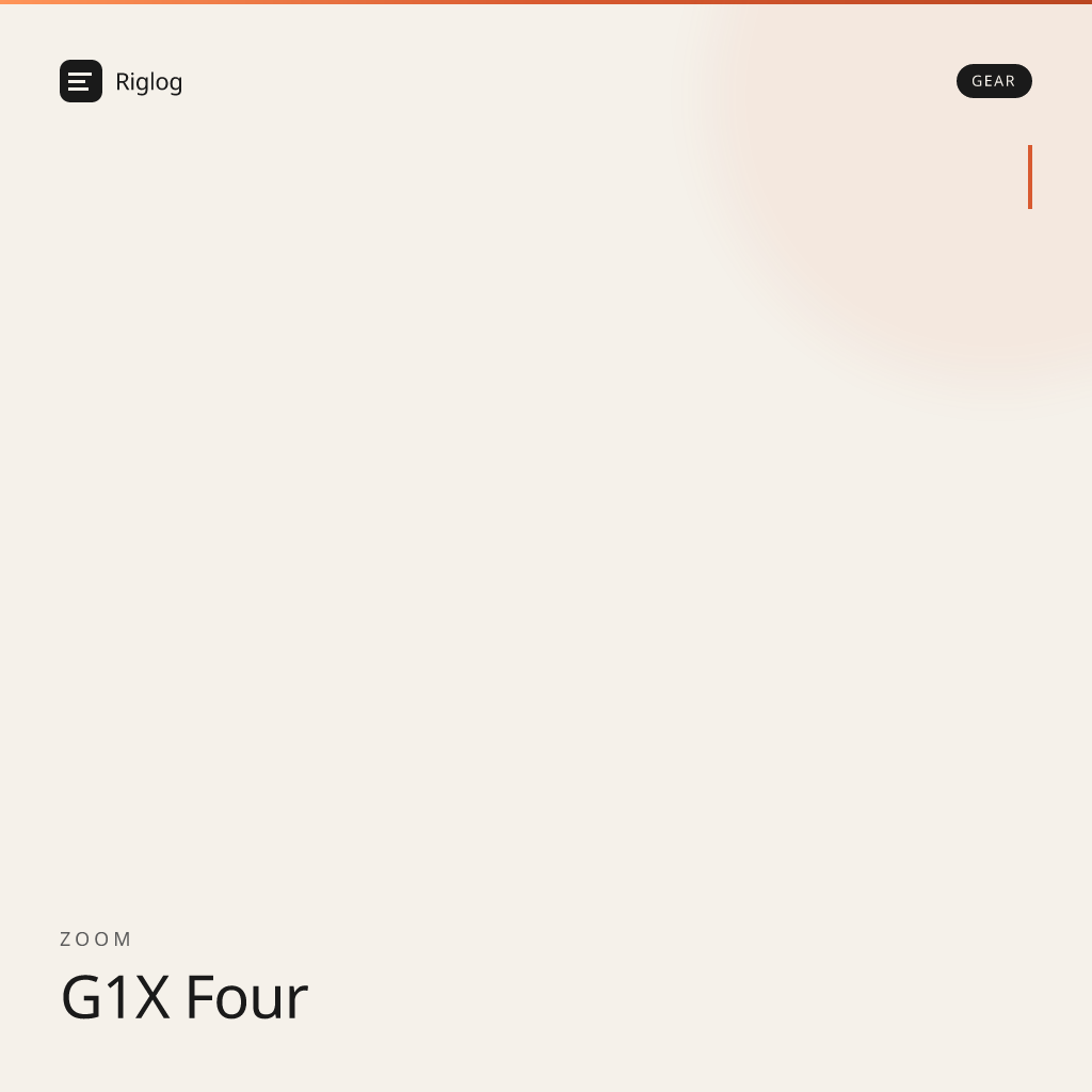 Zoom G1X Four