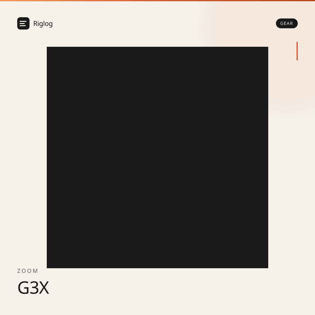 Zoom G3X