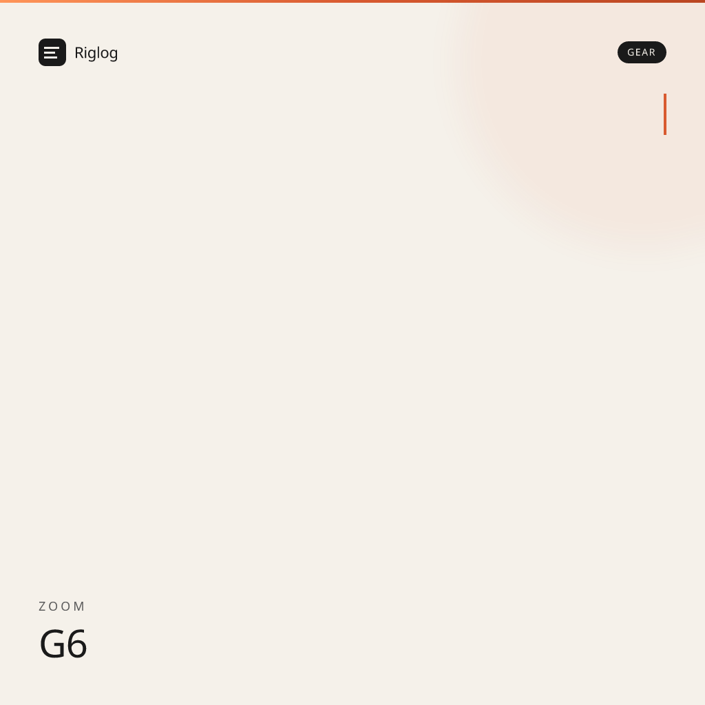 Zoom G6