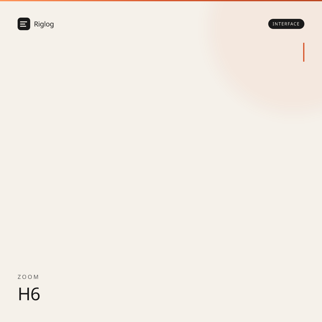 Zoom H6
